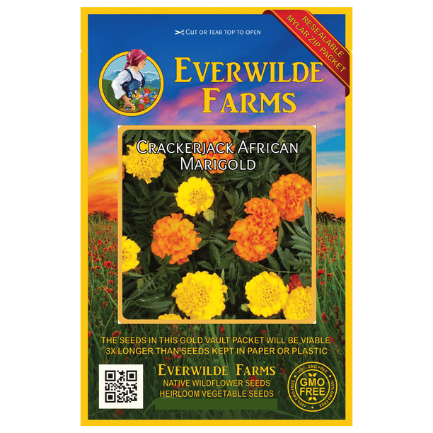 Wholesale Lot of 50 Old Vintage CRACKERJACK Marigold FLOWER SEED PACKETS Empty 